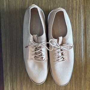 Cole Haan Light Pink Knit Sneakers Minimalist Design